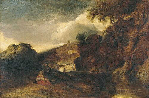 Landscape with the Rest on the Flight into Egypt, 1640, Jan Lievens