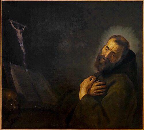 Saint François en prières, 1629, Jan Lievens