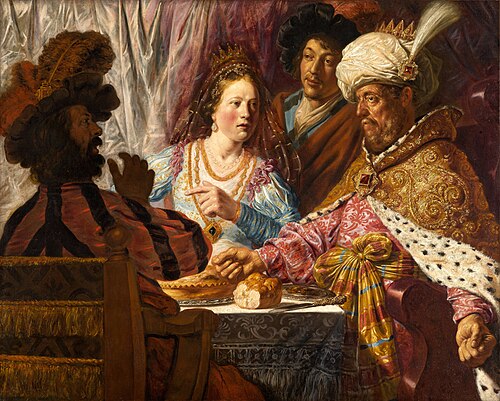 The Feast of Esther, 1625, Jan Lievens