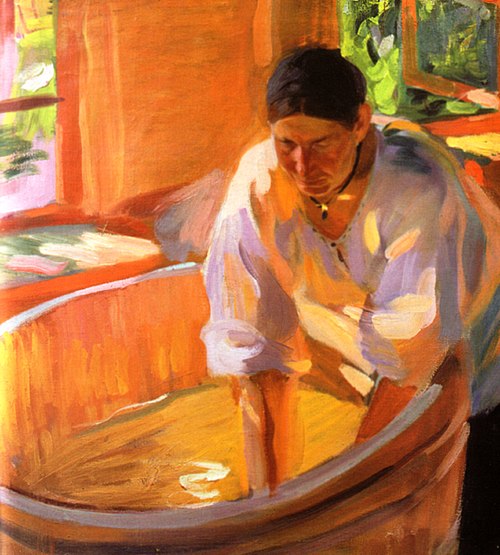Washerwoman, 1914, Alexandre Mourachko