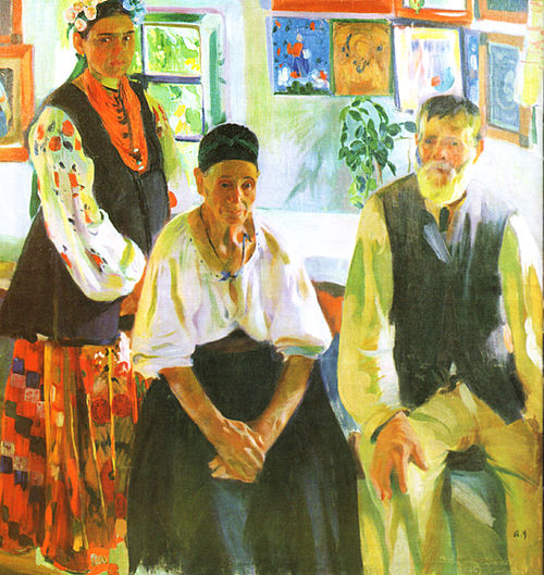 Селянська родина, 1914, Oleksandr Murashko