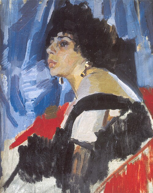 The Woman in Black., 1917, Oleksandr Murashko