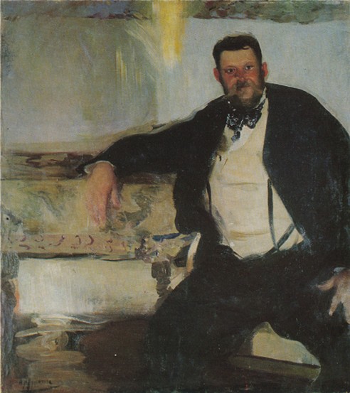 Porträt des Jan Stanisławski (1860-1907)., 1906, Oleksandr Murashko