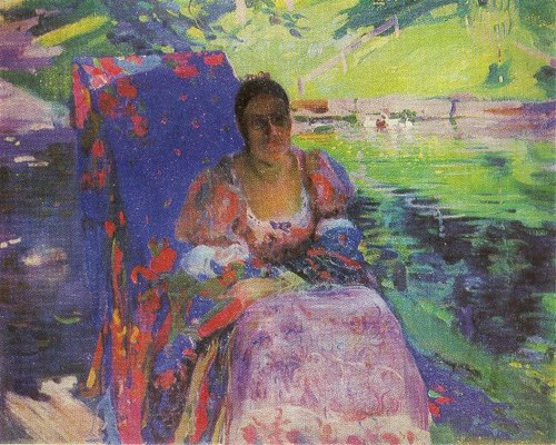 By the Pond., 1913, Oleksandr Murashko