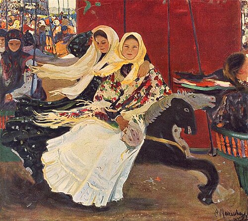 A Carousel, 1906, Oleksandr Murashko