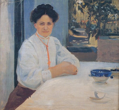 Portrait of Margareta Murashko., 1909, Oleksandr Murashko