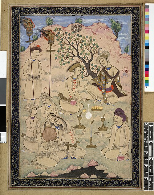 A picnic at night, 1650, Mohammad Kassim