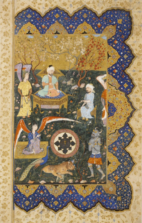 King Solomon Enthroned, 1570, Mohammad Kassim