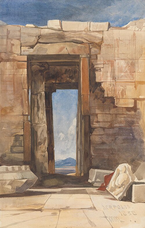 A Doorway in the Acropolis, Athens, 1838, William James Müller