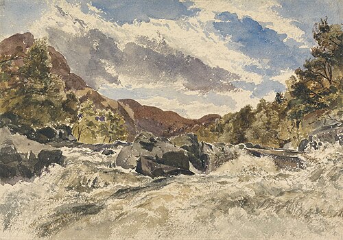 A Mountain Torrent, , William James Müller