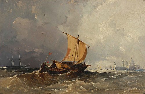 The Entrance to Venice, 1832, William James Müller