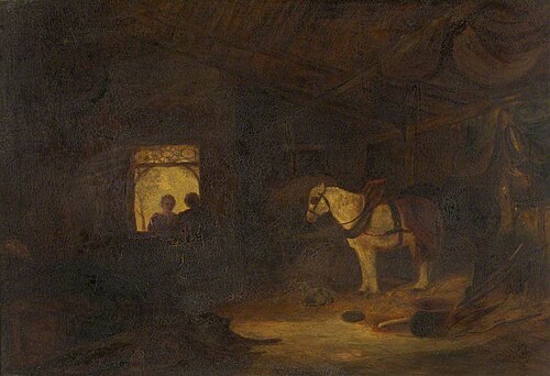 Stable Interior, 1832, William James Müller
