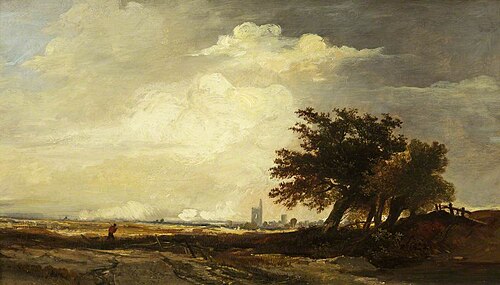 Landscape with Church, 1839, William James Müller