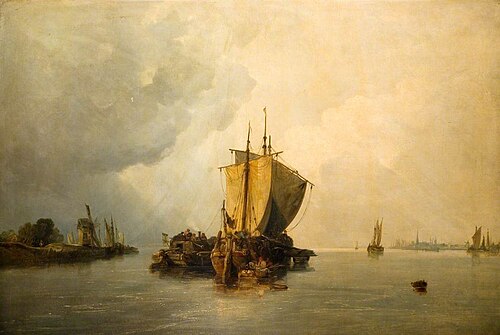 The Mouth of the Scheldt, 1836, William James Müller