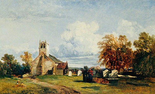 Gillingham Churchyard, Kent, 1837, William James Müller