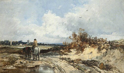 Scene near Whitchurch, 1842, William James Müller