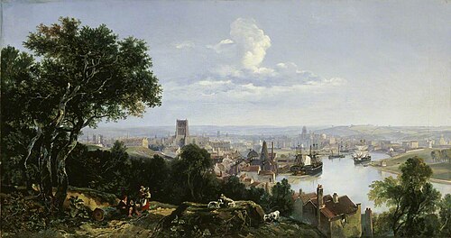 View of Bristol from Clifton Wood, 1837, William James Müller