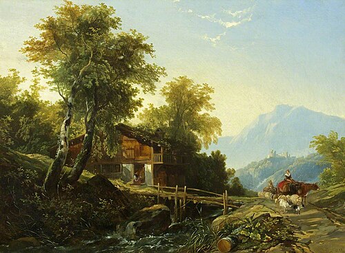 Swiss Chalet, 1838, William James Müller