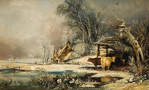 A Lowering Day in Winter, 1838, William James Müller