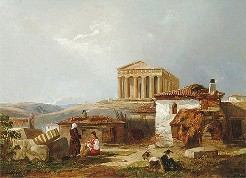 The Temple of Theseus, 1839, William James Müller