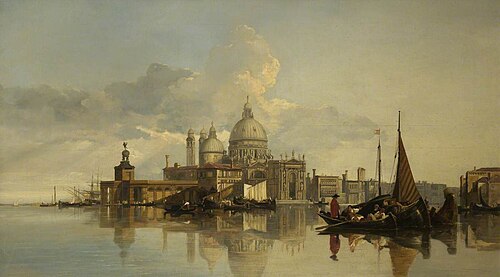Venice, the Dogana and the Church of Santa Maria della Salute, 1839, William James Müller
