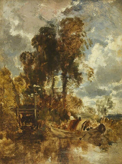 Eel Baskets on the Thames, 1840, William James Müller