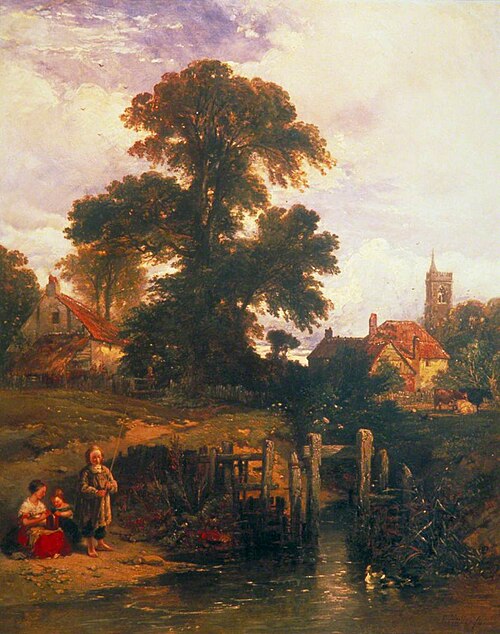 Gillingham on the Medway, Kent, 1841, William James Müller