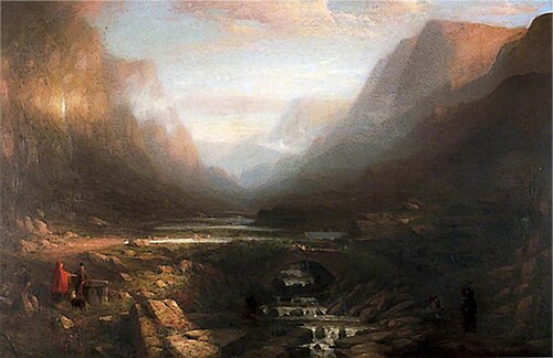 Clearing after Rain, Pont Hoogan, 1842, William James Müller