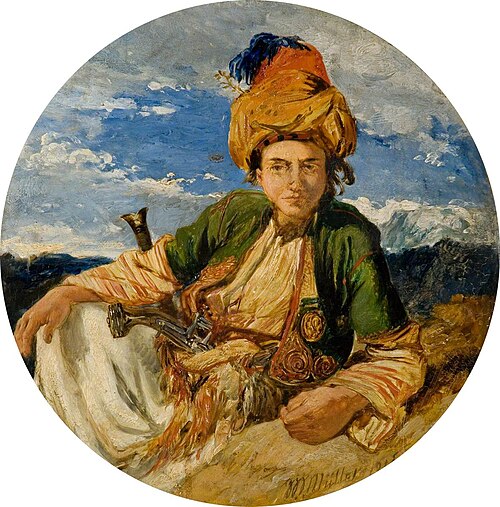 Head of a Zingari, Xanthus, 1845, William James Müller