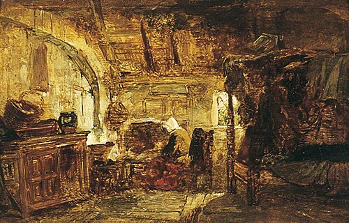 Interior of a Cottage, , William James Müller