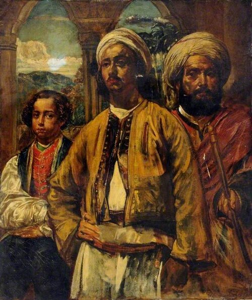 A Moorish Nobleman and His Attendants, , William James Müller