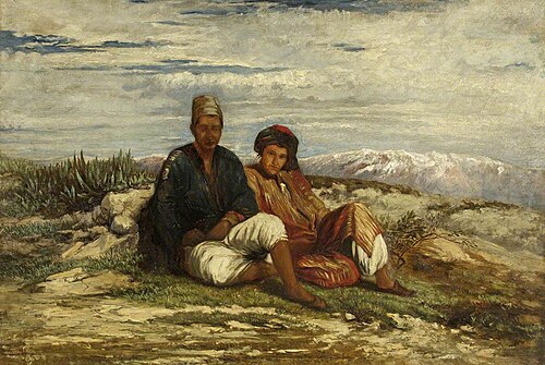 Two Arab Figures Seated, , William James Müller