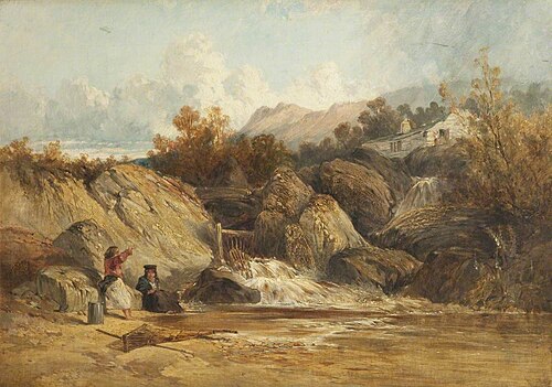 Salmon Trap, near Pont-y-Pridd, South Wales, , William James Müller
