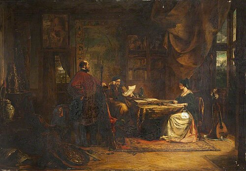 Elizabethan Interior: The Court Messenger, , William James Müller