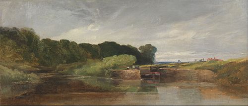 Hanham Lock on the Avon, 1840, William James Müller