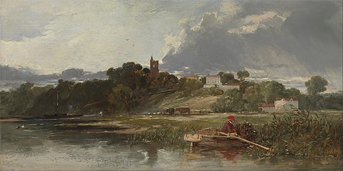 Gillingham on the Medway, 1842, William James Müller