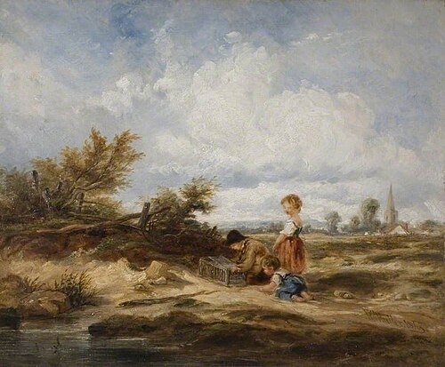 Hampstead Heath - The Bird Trap, 1845, William James Müller