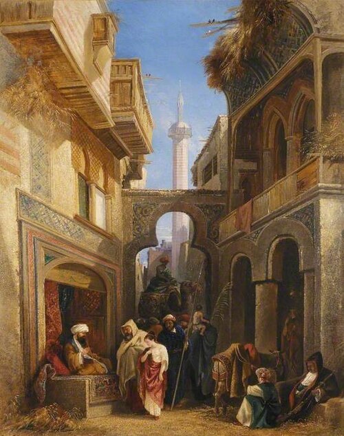 Street Scene in Cairo, 1839, William James Müller