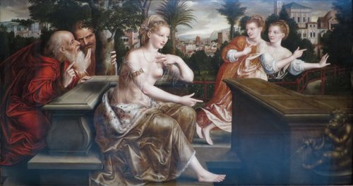 Suzanne et les vieillards, 1564, Jan Matsys