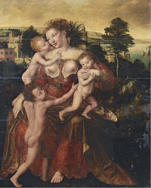 Allegory of Charity, 1549, Jan Matsys