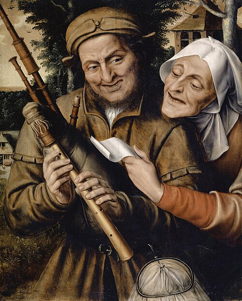 Couple jouant de la musique, 1565, Jan Matsys