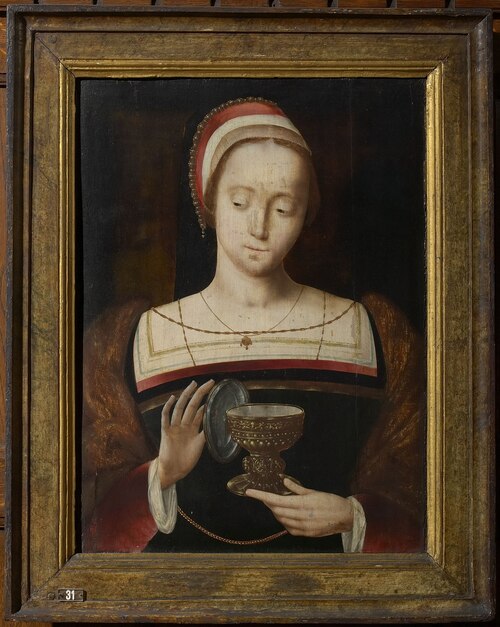 Mary Magdalene with a salve jar, 1550, Jan Matsys