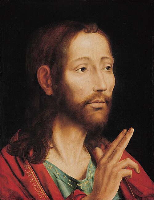 Christ Blessing, 1529, Jan Matsys