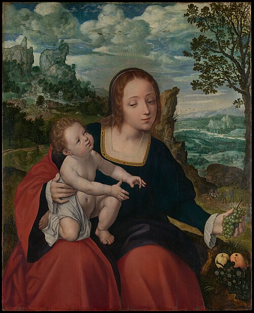 La Sainte Vierge et l'Enfant., 1540, Jan Matsys