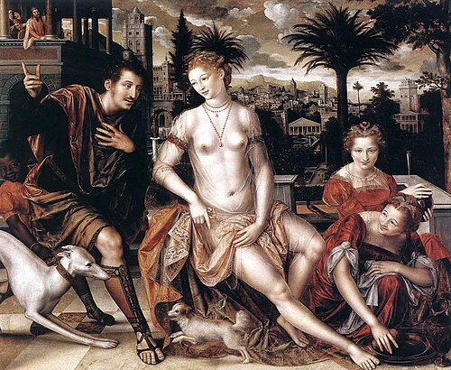 David et Bethsabée, 1562, Jan Matsys