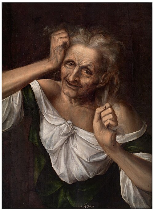 Old Woman tearing at her Hair, 1553, Jan Matsys