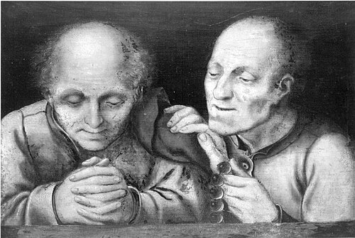 Two Men Praying, 1542, Jan Matsys
