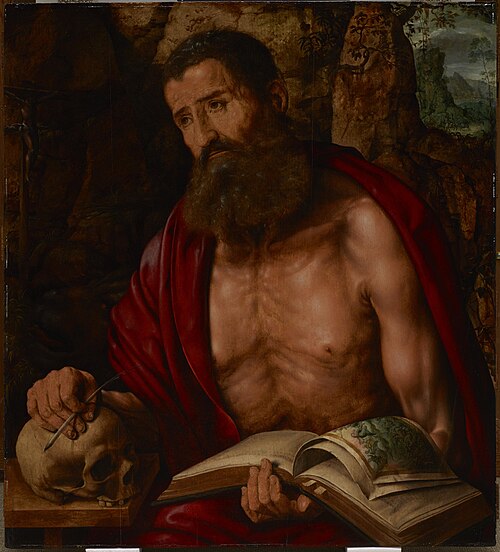 St. Jerome in Meditation, 1550, Jan Matsys