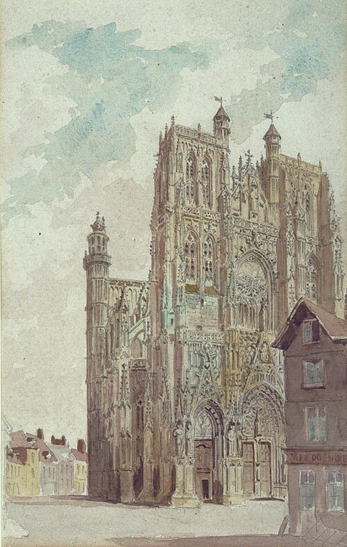 Abbeville Cathedral, 1885, , Francis Philip Barraud