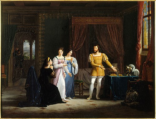 Bayard's generosity, 1827, Henri-Joseph Boichard